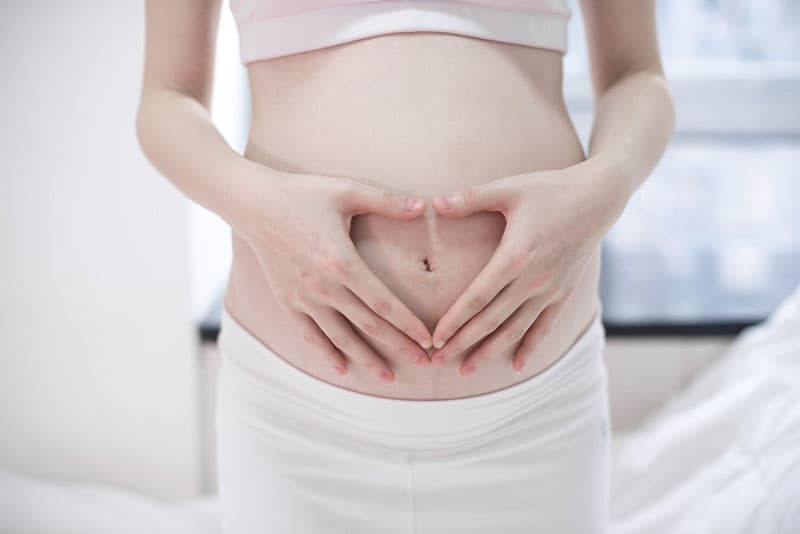 vòng bụng của bà bầu 9 tháng