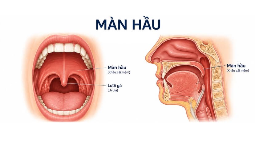 Màn hầu nằm ở đâu? Vị trí, chức năng và các vấn đề sức khỏe liên quan