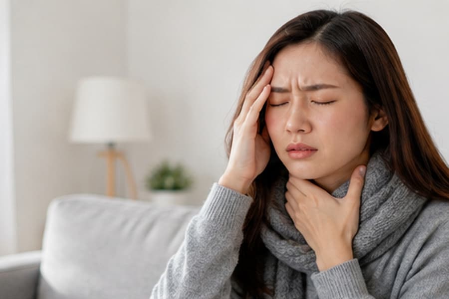 Đau họng sốt: Nguyên nhân, triệu chứng và xử lý