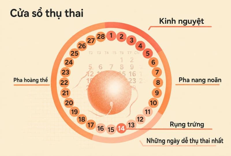 Theo dõi chu kỳ và dấu hiệu rụng trứng giúp xác định thời điểm dễ thụ thai hơn