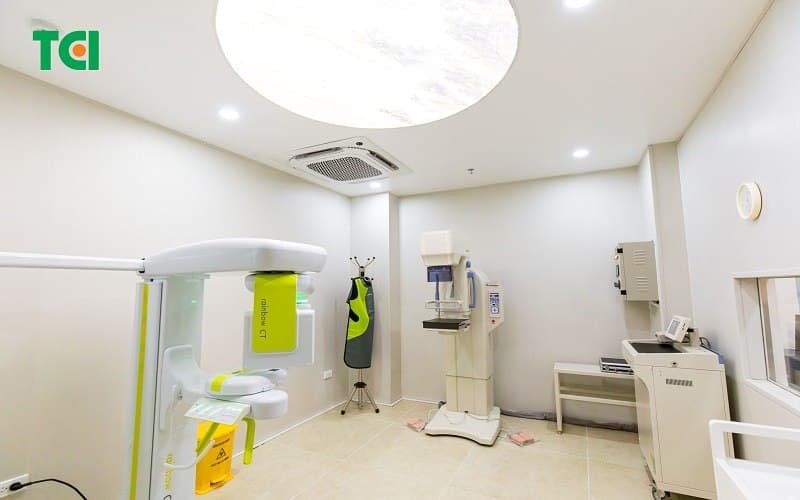 Thu Cúc TCI Hải Phòng có thiết bị hiện đại hỗ trợ kiểm tra tai mũi họng