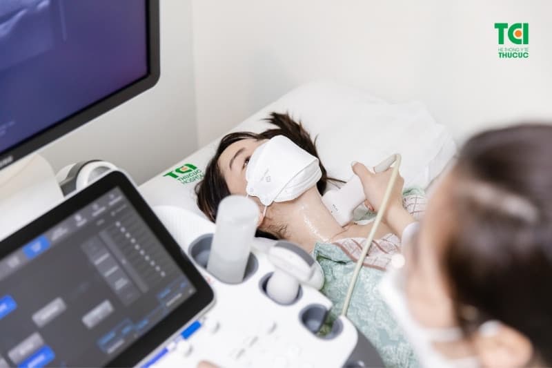 Siêu âm Doppler giúp đánh giá kích thước bướu và mức độ tăng sinh mạch máu tại tuyến giáp