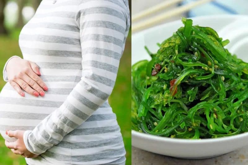 bầu ăn rong biển được không