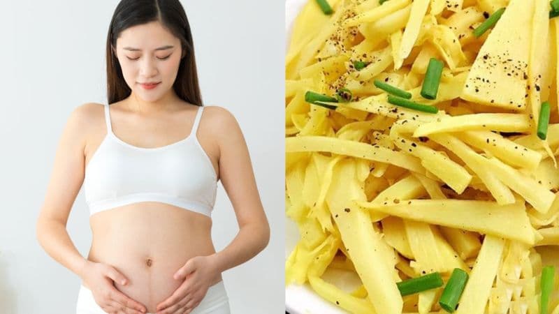 Mẹ bầu có thể ăn măng nhưng cần sơ chế và nấu chín kỹ trước khi sử dụng.