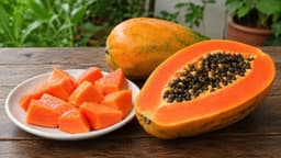 Đẻ mổ ăn đu đủ chín được không?