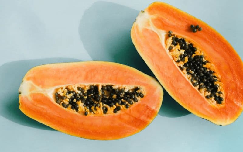 Đẻ mổ ăn đu đủ chín được không?