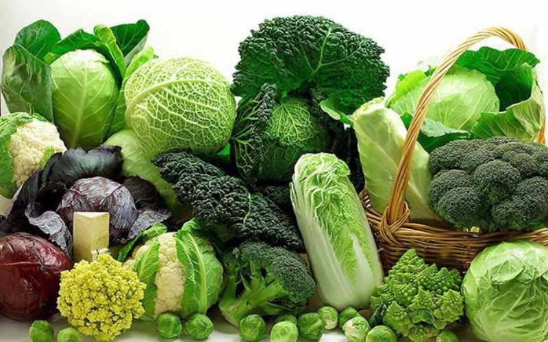 Rau xanh và củ quả giúp giảm tình trạng gan nhiễm mỡ sau sinh.