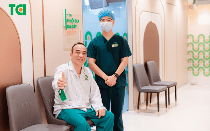 Khách hàng sau nội soi tại Thu Cúc TCI
