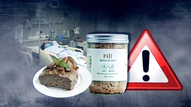 Ngộ độc pate thường liên quan đến độc tố botulinum do vi khuẩn Clostridium botulinum tạo ra