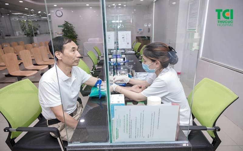 Phòng xét nghiệm tại Phòng khám Đa khoa Thu Cúc TCI Hải Phòng có quy trình lấy, sử dụng và bảo quản bệnh phẩm đúng quy định