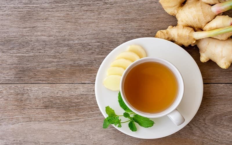 Trà gừng và mật ong giúp giảm đau thượng vị