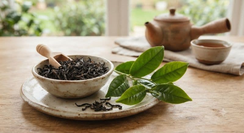 Trà xanh và trà đen đều có thể chứa caffeine, vì vậy mẹ cần cân đối với những nguồn caffeine khác trong ngày.