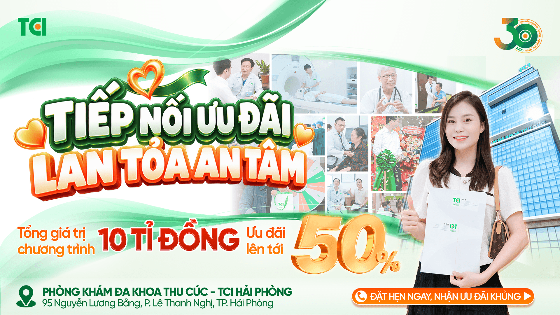 Chương trình mới: “TIẾP NỐI ƯU ĐÃI – LAN TỎA AN TÂM” Nối dài quyền lợi, bùng nổ ưu đãi lên tới 50% tại TCI Hải Phòng