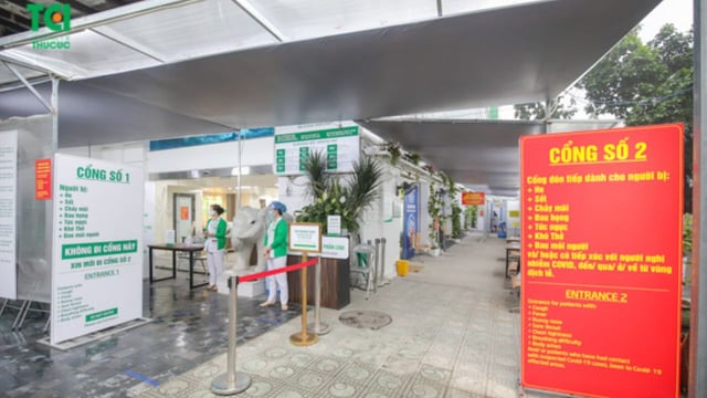 Bệnh viện Thu Cúc tổ chức phân luồng khám chữa bệnh