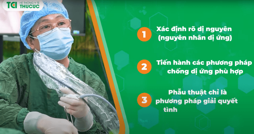 Xử lý viêm mũi dị ứng &#8211; Mở xoang hàm &amp; Chỉnh hình cuốn mũi