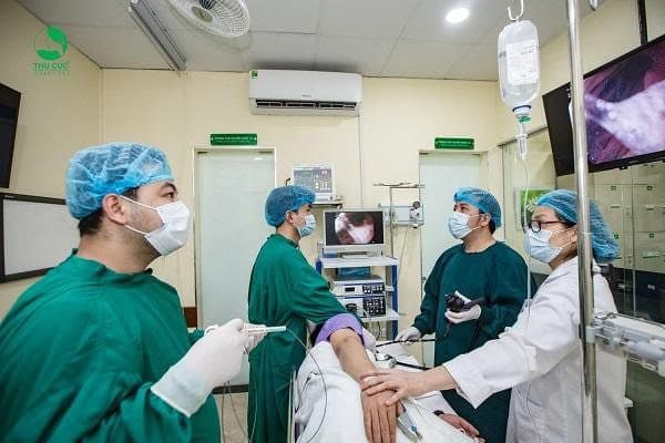 Máy nội soi nbi tầm soát ung thư đường tiêu hóa tại Thu Cúc