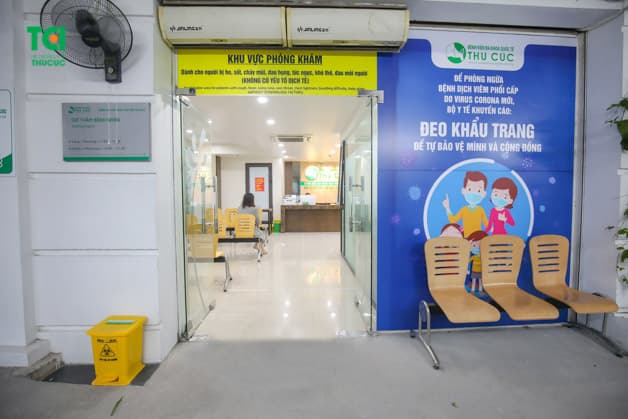 Khu vực khám dành cho người bệnh nhiễm khuẩn hô hấp không có yếu tố dịch tễ