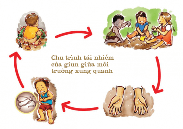tẩy giun định kỳ cho trẻ 6 tháng 1 lần