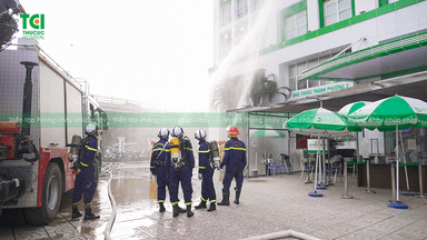 Hệ thống Y tế Thu Cúc tổ chức buổi diễn tập phòng cháy