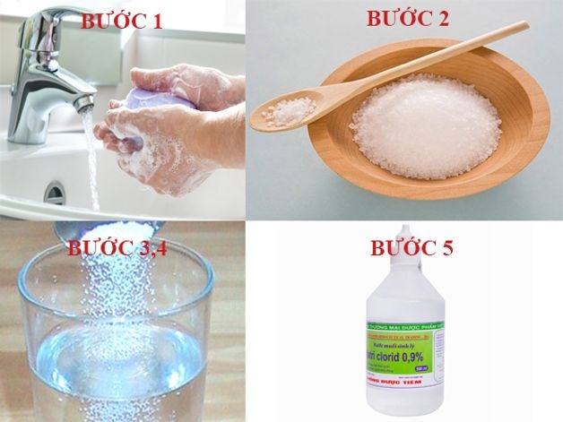 nước muối trị nhiệt