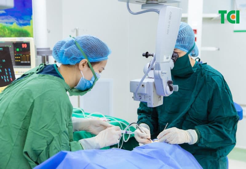 Mổ phaco tại Thu Cúc