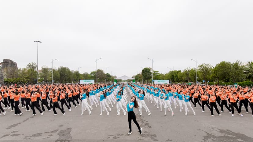 1000 hội viên phụ nữ tham gia chương trình đồng diễn dân vũ