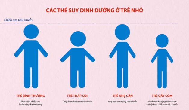 Phân loại các dạng suy dinh dưỡng