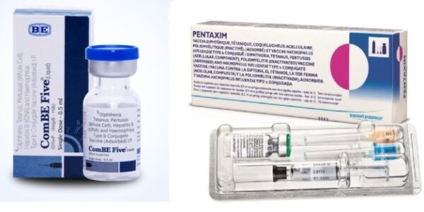 Hai loại vắc xin 5 trong 1 phổ biến hiện nay