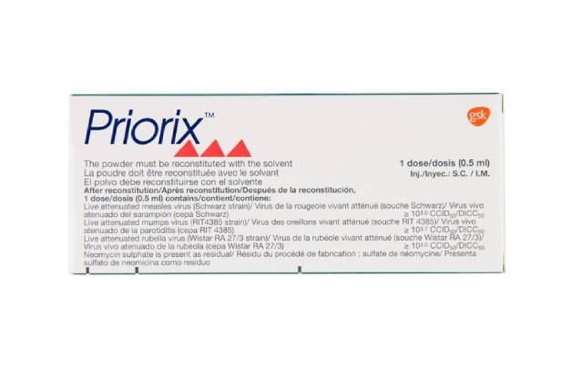 Hình ảnh vắc xin Priorix (Bỉ)