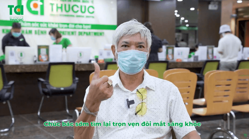 Phục hồi thị lực 1/10 lên 7/10 nhờ mổ mắt Phaco tại TCI