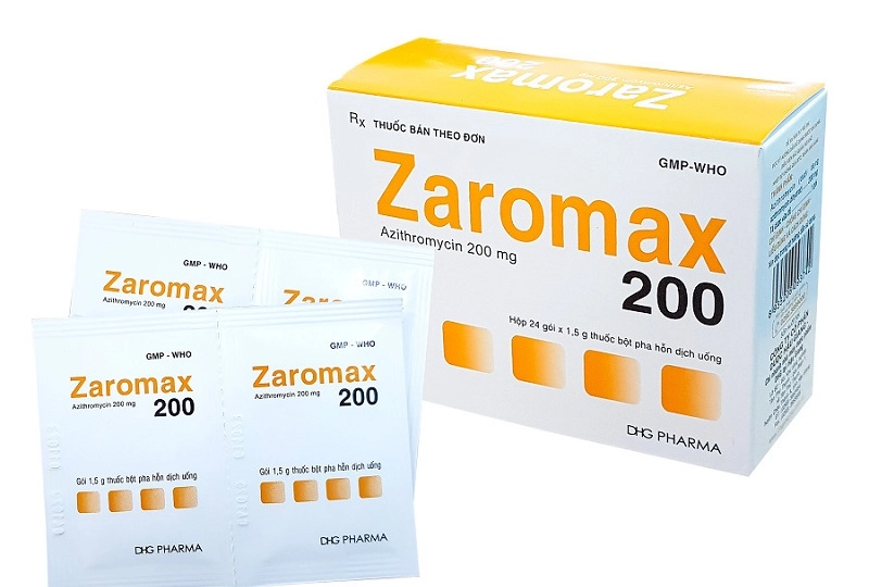 bột zaromax 200 mg