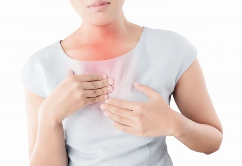 Đau rát vùng xương ức do trào ngược dạ dày thực quản (GERD)