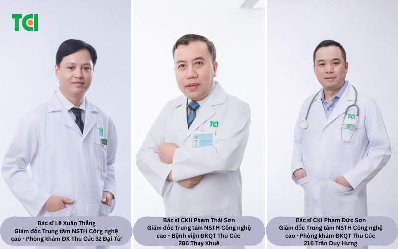 Các giám đốc Trung tâm nội soi tiêu hoá công nghệ cao Thu Cúc TCI