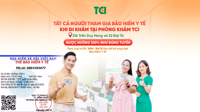 Thông báo chính sách bảo hiểm y tế tại TCI từ 2025