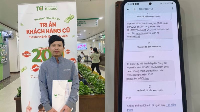 Với thời gian gắn bó lâu năm, Anh Nguyễn Văn Hoàng đã tích lũy được 550K và sử dụng ngay sau khi được tặng để chăm sóc sức khỏe.