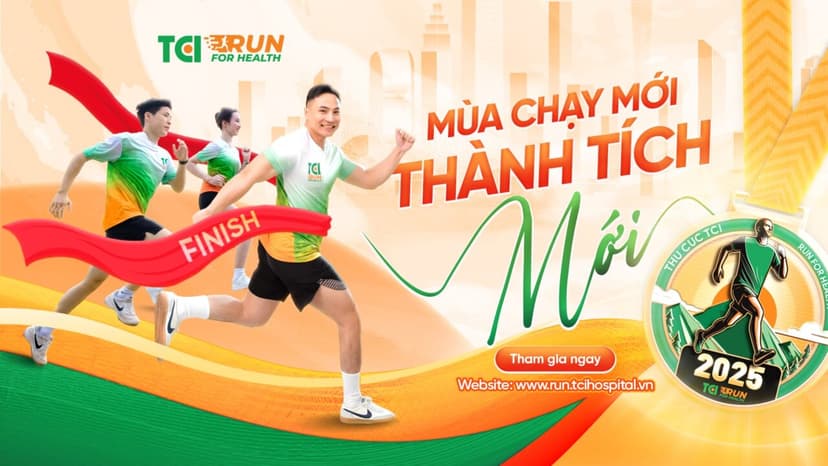 Khởi động giải chạy bộ online tháng 3-4/2025 – TCI Run for Health