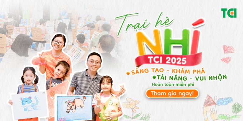 Với thông điệp “Sáng tạo - Khám phá - Tài năng - Vui nhộn”, Trại hè Nhí TCI 2025 diễn ra xuyên suốt tháng 6 - Tháng dành cho trẻ em, với 5 số – 5 chủ đề hấp dẫn tại các cơ sở của Hệ thống Y tế Thu Cúc TCI.