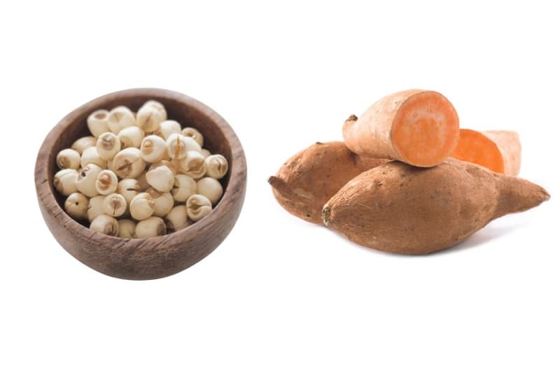 bé mấy tháng ăn hạt sen - chè khoai lang hạt sen