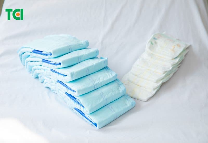 Băng vệ sinh chuyên dụng sau sinh, quần lót giấy cho mẹ và bỉm cho bé trong suốt thời gian lưu trú.