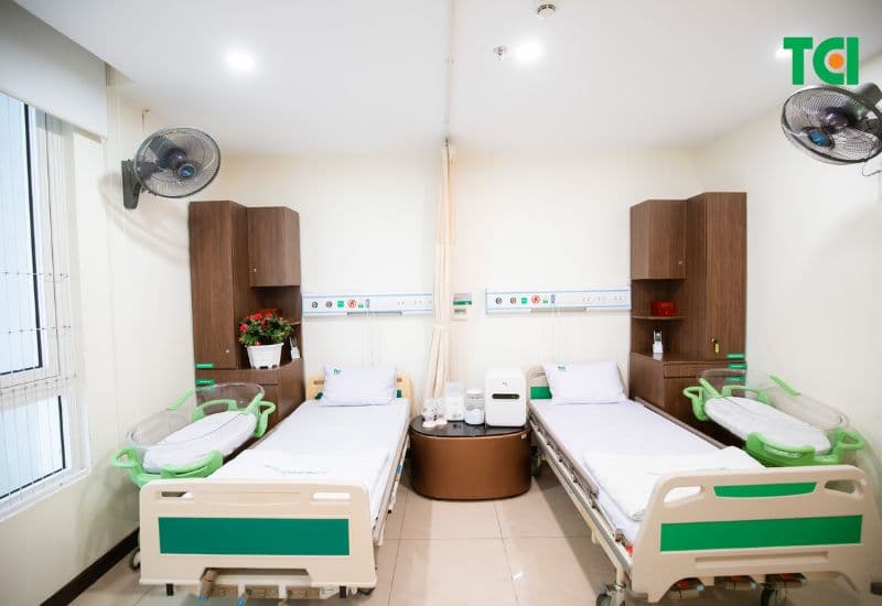 TCI cung cấp không gian ở cữ được sát khuẩn và kiểm soát chặt chẽ.