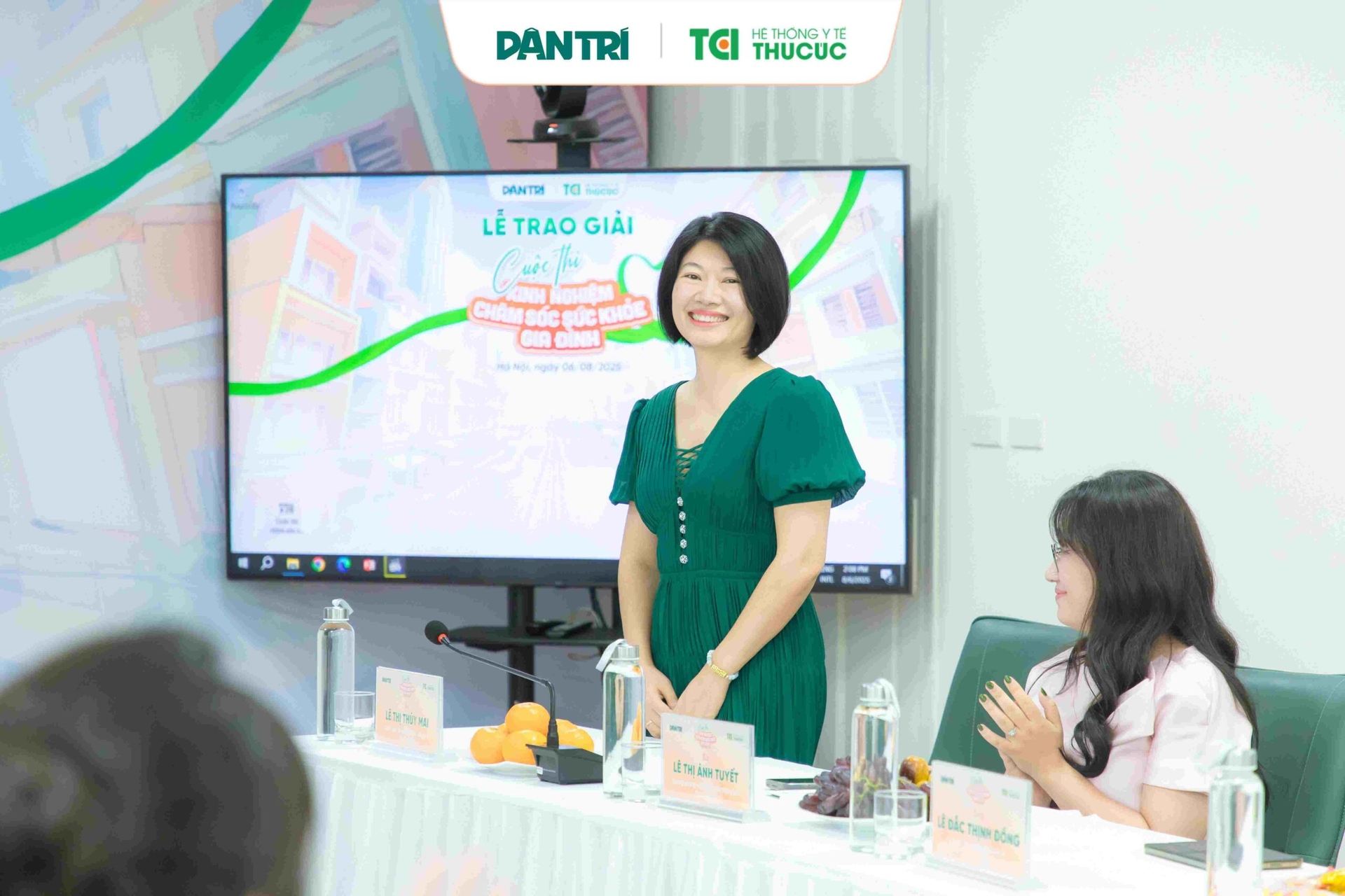 Bà Lê Thị Thúy Mai - Giám đốc Marketing Hệ thống Y tế Thu Cúc TCI khẳng định tính ứng dụng thực tế của cuộc thi trong cuộc sống hàng ngày