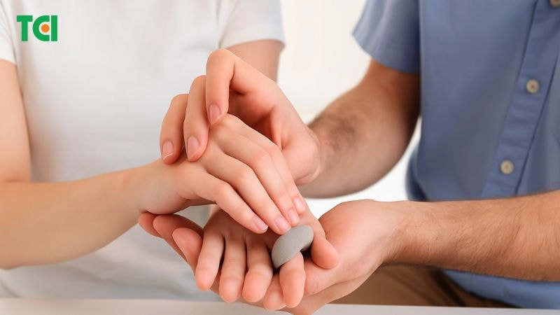 Tập vật lý trị liệu bàn tay để cải thiện vận động cho ngón tay