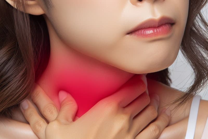 Tổn thương niêm mạc thực quản do axit gây viêm có thể dẫn tới khó nuốt, cảm giác bị nghẹn ở cổ họng