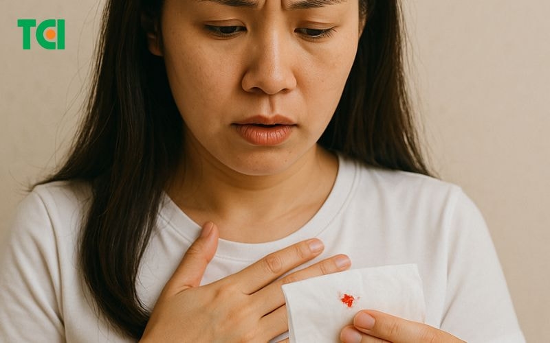 Ho ra đờm có máu biểu hiện như thế nào?