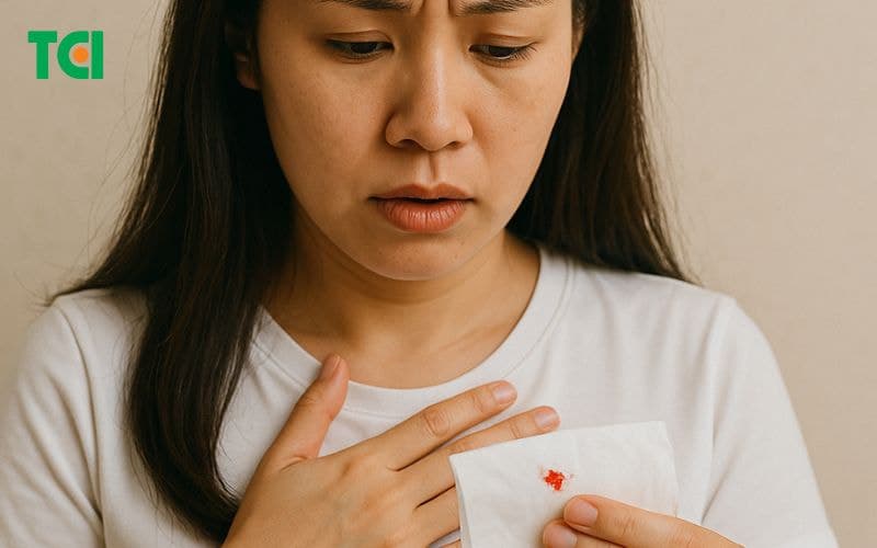 Ho ra đờm có máu biểu hiện như thế nào?