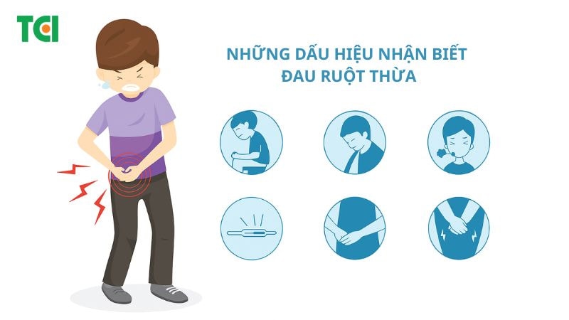 Những dấu hiệu đau ruột thừa