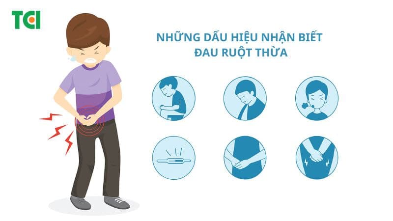 Những dấu hiệu đau ruột thừa