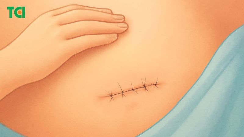 Chăm sóc không đúng cách có thể gây nhiễm trùng vết mổ