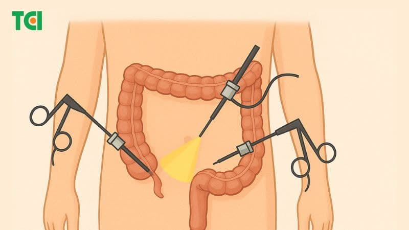 Phương pháp phẫu thuật nội soi cắt ruột thừa