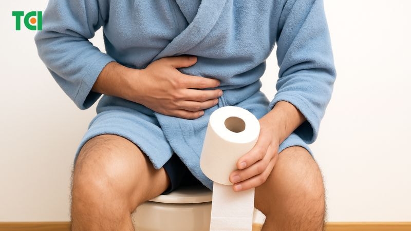 Đau ruột thừa có thể kèm theo táo bón hoặc tiêu chảy